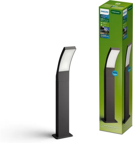 Philips Outdoor-Sockelleuchte Splay Anthrazit 60 cm - Die stilvolle Splay Sockelleuchte sorgt für sichere Beleuchtung von Wegen und Außenflächen. Dank langlebiger LED-Technologie und robustem Aluminiumgehäuse ist sie ideal für den dauerhaften Einsatz im Außenbereich.