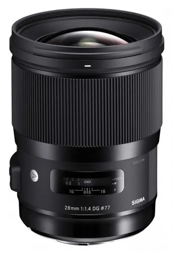 Sigma 1,4 / 28 mm DG HSM ART Objektiv für SONY E-Mount - Hochwertiges Objektiv mit f/1,4 Blende für beeindruckende Bildqualität und kreative Möglichkeiten, ideal für anspruchsvolle Fotografen.