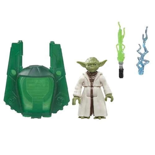 Star Wars Epic World of Action Meister Yoda Action-Figur mit detailgetreuen Accessoires, Spielzeug für Jungen, Kinder ab 4 Jahren und Erwachsene Fans, für Action-Abenteuer und als Weihnachtsspielzeug