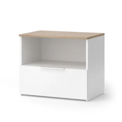 Vicco Highboard Wido, Weiß/Sonoma, 60 x 50 cm von Vicco