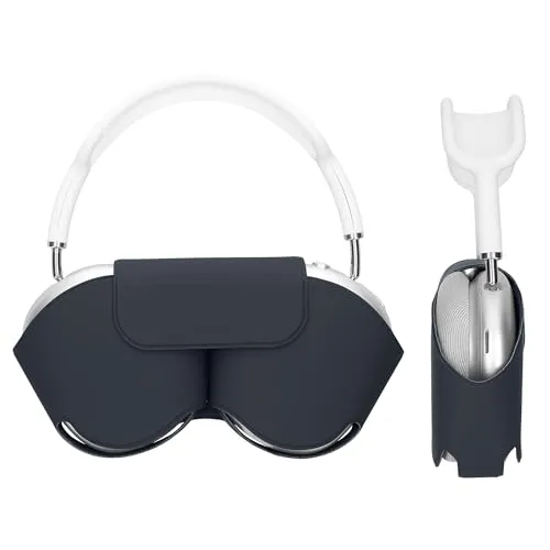 kwmobile Hülle für Apple AirPods Max - Dunkelblau - Audio-Zubehör: Weiche, reißfeste Tasche mit präzisen Cut-Outs für optimalen Schutz und einfache Handhabung der AirPods Max.