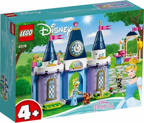 Lego Disney Princess 43178 - Cinderellas Schlossfest - LEGO Set für Kinder ab 4 Jahren mit 168 Teilen. Erlebe das magische Schlossfest von Cinderella und fördere die Kreativität deines Kindes!