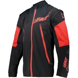 LEATT JACKET MOTO 4.5 LITE - Herrenjacke in Schwarz/Rot, Größe S - Leichte Motorradjacke für Herren, bietet optimalen Schutz und hohen Tragekomfort auf der Straße.