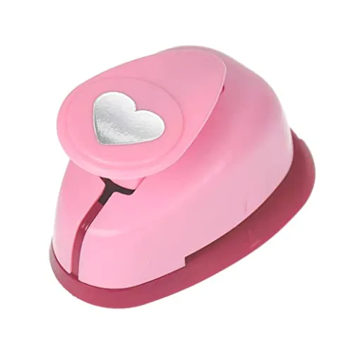 efco 1790023 Stanzer S, Herz Motivstanzer, Kern: Metall, Pink, 6 x 4 x 4,5 cm