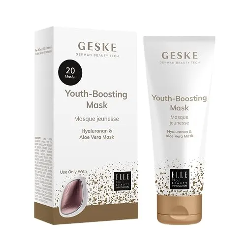 GESKE | Youth-boosting Mask | Einfach auftragen mit der GESKE Sonic Warm and Cool Mask | Anti Aging Masks | Feuchtigkeit Gesichtsmasken für Frauen und Männer | Vegane Formel ohne Tierversuche