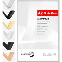 Bilderrahmen A2 Aluminium Silber 42x59,4cm - Eleganter Bilderrahmen A2 aus Aluminium in Silber, ideal für Fotos, Urkunden und Collagen. Robustes Material schützt deine Erinnerungen und passt perfekt in jede Einrichtung. Perfekt als Geschenk oder zur stilvollen Präsentation.