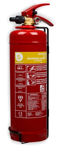 SMARTWARES Feuerlöscher 2 L, Brandklasse 8A, 55B von Smartwares