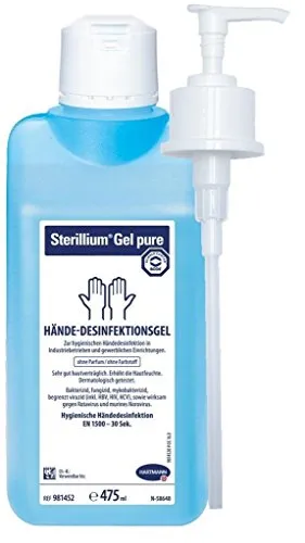 Medi-Inn Dosierpumpe + Hartmann Händedesinfektion Gel pure 475 ml…
