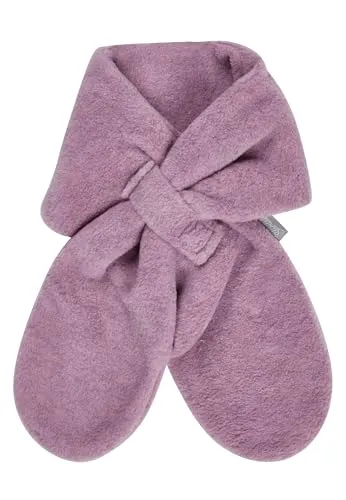 Sterntaler Schal aus Microfleece, gefüttert, mit Klettverschluss, zum Durchziehen - Mädchen Accessoires für Babys und Kleinkinder - warm, bequem und praktisch - samtrosa, Gr. 70cm