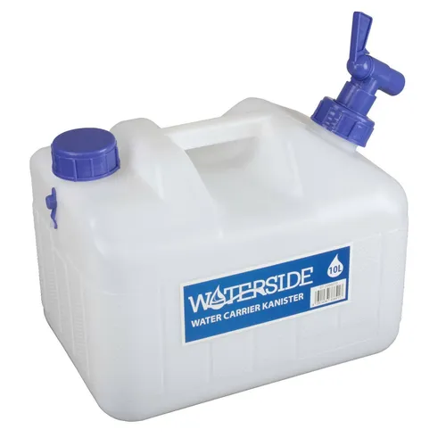Wasserkanister 10 Liter Frischwasser Kanister mit Hahn Camping Wassertank HDPE