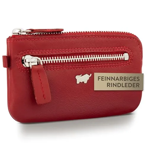 BRAUN BÜFFEL Schlüsseletui Golf 2.0 - Edles Rindsleder für Herren und Damen - Schlüsselmäppchen aus feinnarbigem Rindsleder mit zwei Schlüsselringen und zusätzlichem Stauraum für Münzen oder Parkscheine – ideal für stilvolle Organisation.