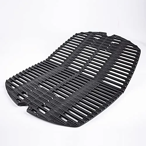 LOKHING Grillrost Gusseisen Grill Ersatzteile Zubehör Passen für Weber Q300 Series, Q320, Q3000 Series, Q3200, 586002, 57060001, 404341 Grill Modelle,(2er Set,Insgesamt 63,5 x 45,21 cm)