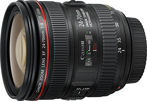 Canon EF 24-70mm F4L IS USM Standardzoomobjektiv - Objektiv für exzellente Abbildungsqualität mit 4-Stufen-Bildstabilisator und Makro-Zoom-Einstellung für Nahaufnahmen, ideal für kreative Fotografie.
