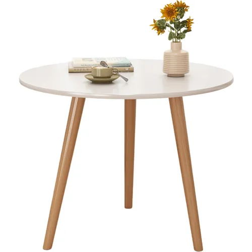 Kleiner Runder Holztisch im Skandinavischen Stil