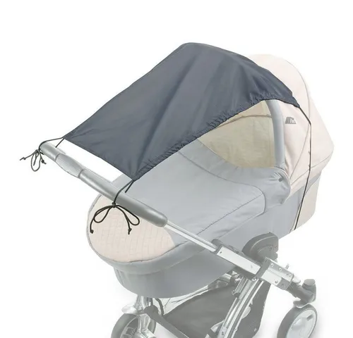 Diago Kinderwagen-Sonnenschutzhülle Anthrazit, Sonnensegel für Kinderwagen Sonnenschutz - Sonnenverdeck Babywanne