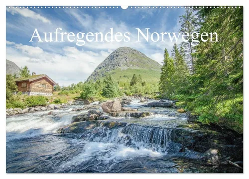 CALVENDO Wandkalender Aufregendes Norwegen (Wandkalender 2026 DIN A2 quer), CALVENDO Monatsk