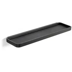 Zone Denmark Rim Wandablage 11 x 44 cm, schwarz - Stylische Badregale für Ihre Dusche, ideal zum Aufstellen von Seifen, Cleansern und Cremes – sorgt für Ordnung und Eleganz.
