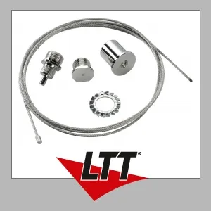 Eutrac Drahtseilabhängung Länge: 1,5m Farbe: silber