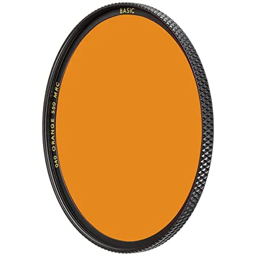 B+W ORANGE 550 MRC BASIC 46mm Farbfilter - Hochwertiger orangefarbener Farbfilter mit MRC-Beschichtung, ideal für Landschafts- und Portraitfotografie, sorgt für lebendige Farben und Kontraste.
