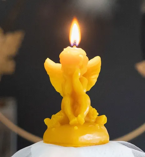 Bienenwachskerze 50 x 50 x 75mm, aus 100% Bienenwachs, 