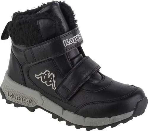 Kappa Unisex Kinder Schneestiefel Tapiwa K, Black Grey, 31 EU - Stiefel für Jungen mit robustem Gummiboden und schnellem Schnallenverschluss, ideal für winterliche Abenteuer.