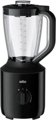 Braun JB3150 Standmixer 1,5 L 800W - Schwarz - Standmixer mit TriAction-Technologie für perfekte Mixergebnisse, variable Geschwindigkeitsregelung und hitzebeständigem Glas, ideal für gesunde Smoothies und heiße Suppen.