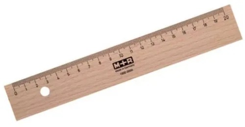 STANDARDGRAPH Lineal Holzlineal Buche natur 20cm