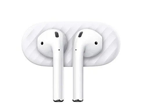 KeyBudz AirDockz Magnet Halterung, Aufbewahrung für Apple AirPods Pro & AirPods, Kopfhörer Ohrhörer Zubehör, weiß