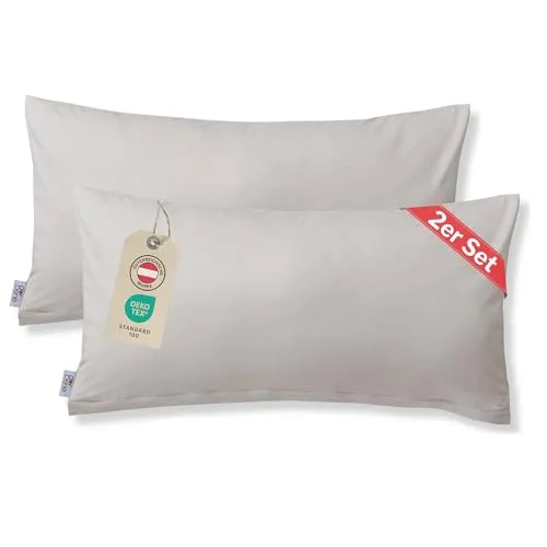 DarBene Kissenbezug 40 x 80 cm (2er Set Kissenbezüge Jersey)