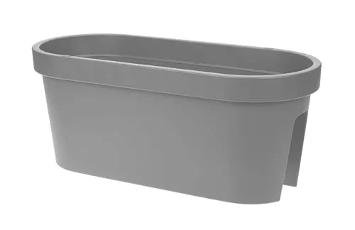 mucHome Geländer Balkonkasten 60x26x25 cm – Blumenkasten Pflanzkasten Blumentopf