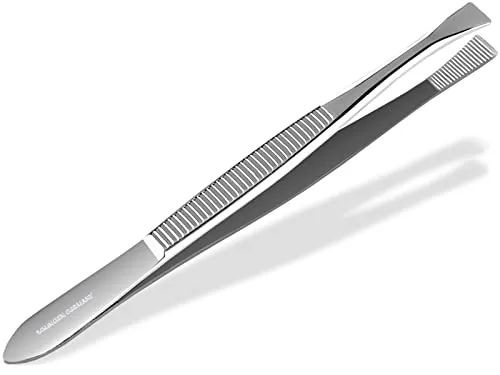 Zupfpinzette Pinzette aus Solingen Made in Germany Augenbrauenpinzette für die Gesichtspflege zum Zupfen von Augenbrauen, Barthaaren oder kleinen Härchen für Damen und Herren (Gerade)