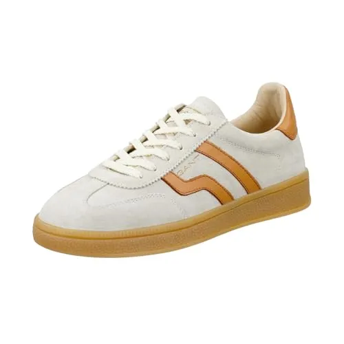 Gant Cuzima Damen Sneaker - G929-Ivory-Tan - Sportlicher Damen Sneaker von Gant mit Lederoberfläche und trendiger Farbkombination. Ideal für stilvolle Outfits, bietet er sowohl Komfort als auch einen angesagten Retro-Look.