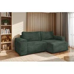 Kaiser Möbel Bohoo Ecksofa L-form Grün Rechts in grün von Kaiser