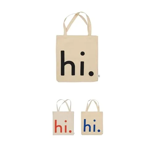 Design Letters Einkaufstasche ''hi.'' in Beige