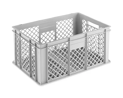 Alpha Paletten & Boxen - Gläserkiste 600x400x290 mm grau