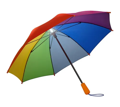 FARE Stockregenschirm für Kinder mit LED-Innenbeleuchtung in gelb von FARE