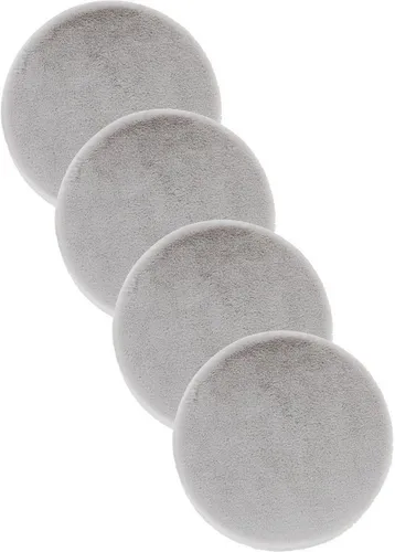 ASTRA Teppich Elda, rund, 4er Set in silber von Astra