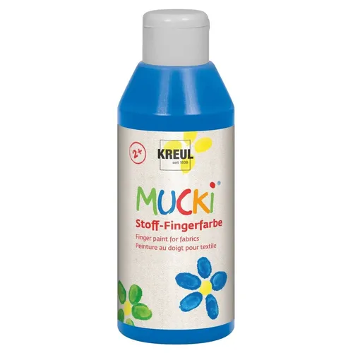 MUCKI Stoff-Fingerfarbe Blau 250 ml