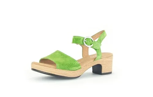 Gabor Sandalen Veloursleder Riemchensandalette - Wanderschuhe aus hochwertigem Veloursleder, mit auffälligem Verschluss und modischem Design – ideal für einen komfortablen, sommerlichen Look.