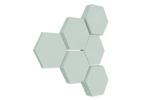 platino24 Akustikplatte Edition LOFT 6 Elemente 3D I Ø 300mm, Schalldämmung Wand & Decke