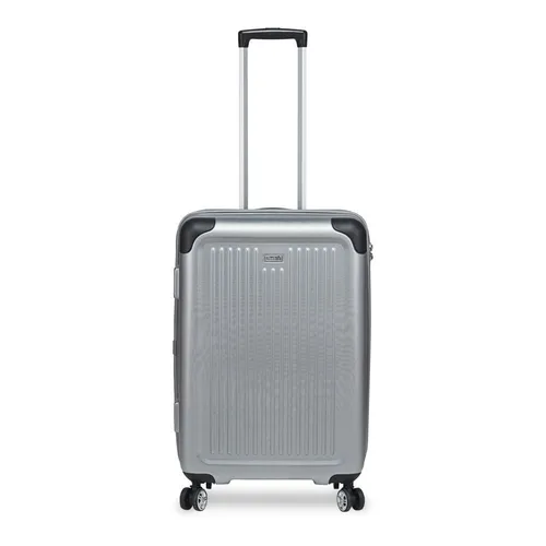 Stratic Stripe Hartschalen-Koffer M, Silver von STRATIC