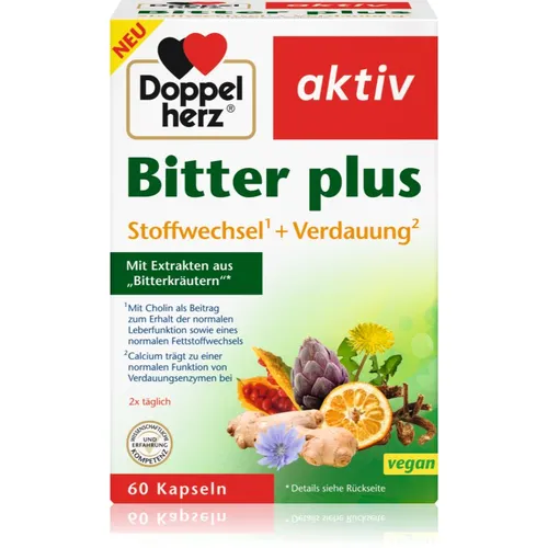 Doppelherz Bitter Plus Kapseln zur Verdauungsförderung 60 KAP