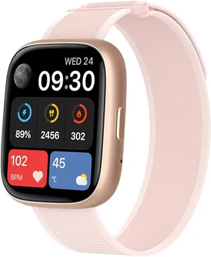 TOOBUR Smartwatch Damen mit Telefonfunktion und Alexa, 1.83