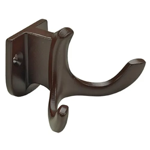 HETTICH Mantelhaken, 72 x 43 x 49 mm, Zinkdruckguss, braun