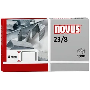 novus Heftklammern 23/8, 1.000 St.