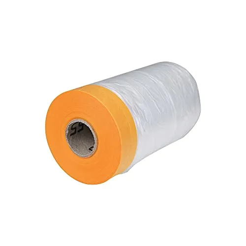 Scorprotect Goldband Klebeband Washitape mit Abdeckfolie 7 my Rolle (550 mm x 25 m)