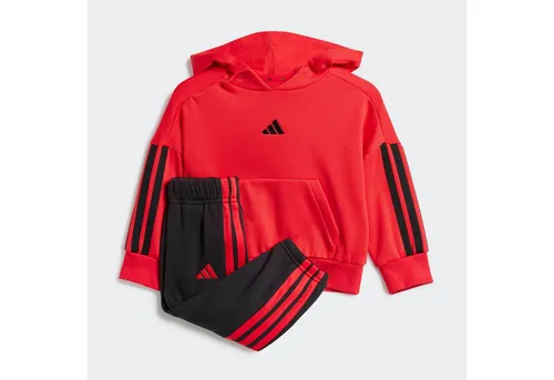 ADIDAS SPORTSWEAR I 3S FL HD JOG Trainingsanzug für Kinder, Gr. 80, rot - Sportliche Trainingsbekleidung für Kinder aus 70% Baumwolle, ideal für Spiel und Freizeit. Der bequeme Jogginganzug bietet perfekten Sitz und ist aus recycelten Materialien gefertigt.