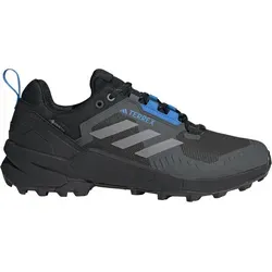 Adidas Herren Terrex Swift R3 GTX Wanderschuhe - 45 1/3 - Core Black / Grey Three / Blue Rush - Wanderschuhe mit hervorragendem Grip dank Continental Gummi und wasserdichter GORE-TEX Membran für trockene Füße – ideal für jedes Outdoor-Abenteuer.