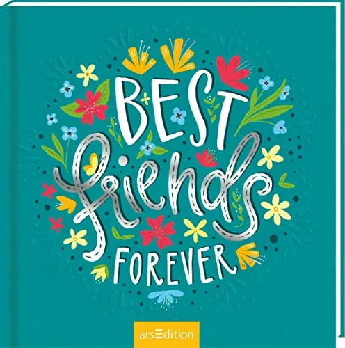 Freundebuch Best Friends Forever (Handlettering): Freundebuch in Handlettering-Optik, für Grundschule, ab 8 Jahren