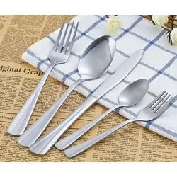 HAC24 Besteck-Set 30-teilig für 6 Personen - Elegantes 30-teiliges Edelstahl Besteckset für 6 Personen, spülmaschinenfest und mit hochglanzpolierter Oberfläche für einen luxuriösen Esstisch.